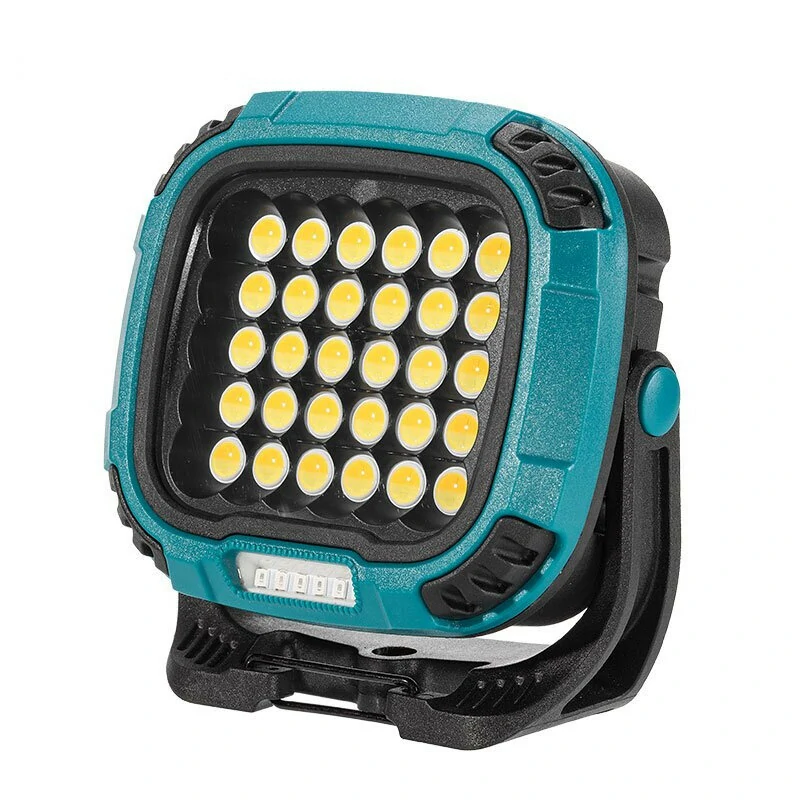 (image for) 300W Strong COB Camping Light Mutilfunction Portable Camping Flood Light USB Charging Emergency Flashlight W893-3 Built-in Battery+Hook